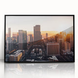 Large abstract wall art featuring swirling blue and gray tones on canvas, ideal for modern living room decor.