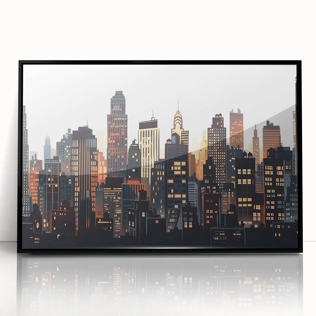 Large abstract wall art in muted earth tones on canvas, featuring mid-century modernist style.
