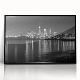 Large abstract wall art featuring swirling blue and gold tones on canvas, suitable for modern art wall decor.