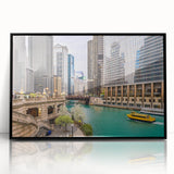 Large abstract wall art featuring swirling blue and grey hues on canvas, ideal for modern art wall decor in a living space.