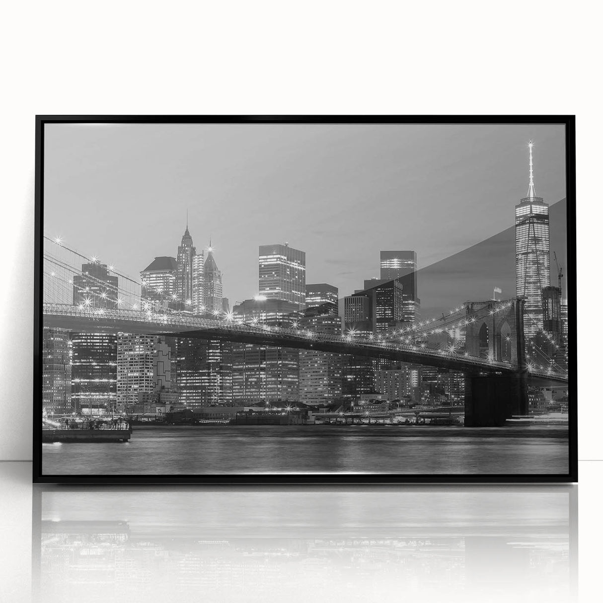 Large abstract wall art featuring swirling blue and gray tones on canvas, ideal for modern living room decor.