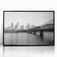 Large abstract wall art on canvas, featuring swirling blue and grey tones, ideal for modern art wall decor.