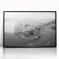 Large abstract wall art featuring swirling blue and gray tones on canvas, suitable for modern art wall decor.