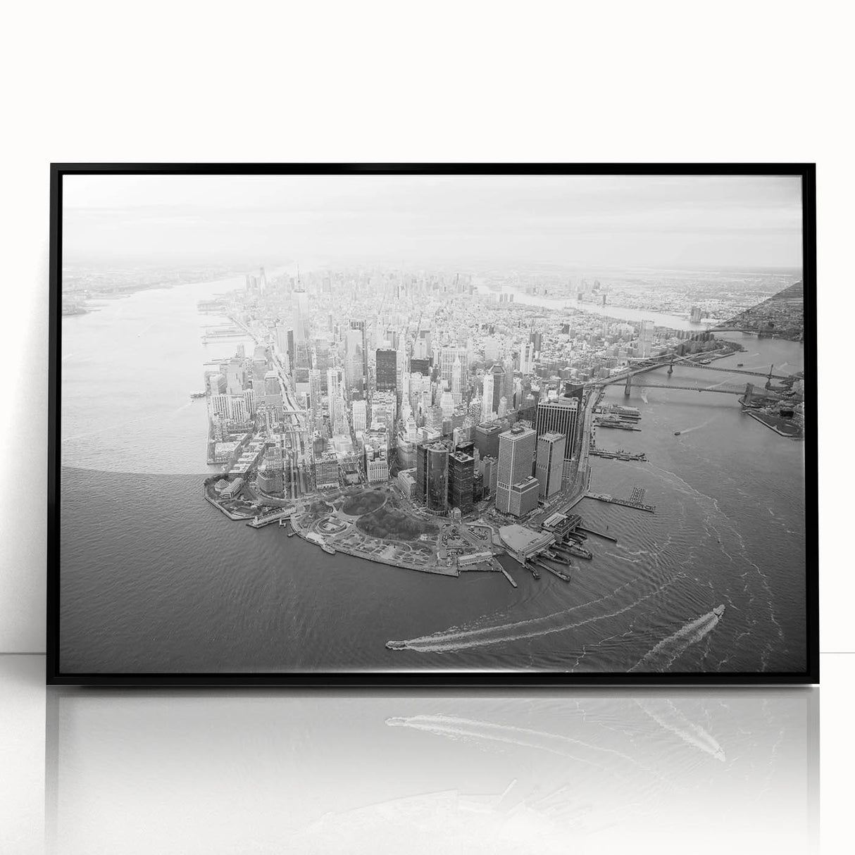 Large abstract wall art featuring swirling blue and gray tones on canvas, suitable for modern art wall decor.