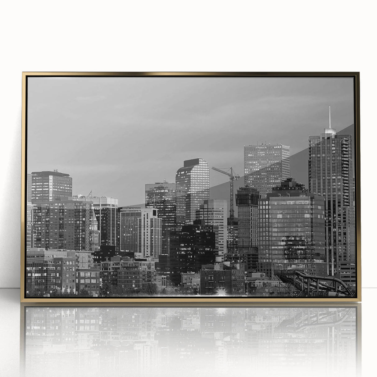 Large art print featuring a mid-century modernist abstract design in muted pastel colors, ideal for nursery wall decor.