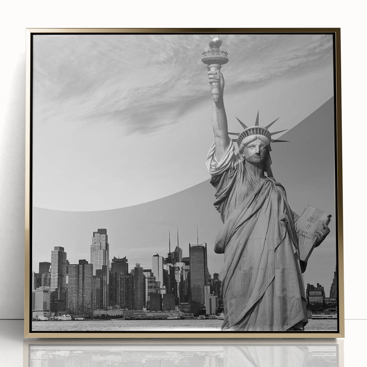 Large abstract wall art featuring swirling blue and gray tones on canvas, suitable for modern art wall decor.