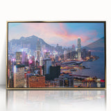 Large art print featuring an abstract mid-century modernist design in muted earth tones on canvas.