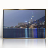 Large art print of a mid-century modernist abstract design in muted earth tones on canvas.