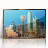 Large art print of a mid-century modernist abstract design in pastel shades on canvas, ideal for nursery wall art.