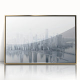 Large art print featuring a mid-century modernist abstract design in muted earth tones.