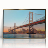 Large art print featuring mid-century modernist abstract shapes in pastel colors on canvas.