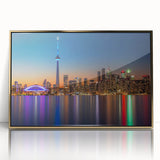 Large art print of a mid-century modernist abstract design in muted earth tones on canvas.