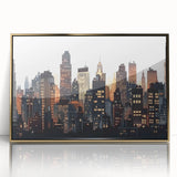 Large art print featuring a mid-century modernist design in muted tones, ideal for nursery wall decor.