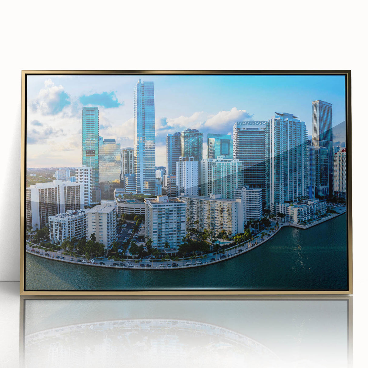 Large art print of a mid-century modernist abstract design in pastel shades, ideal for modern nursery wall decor.