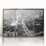 Large art print featuring a mid-century modernist abstract design in muted earth tones.