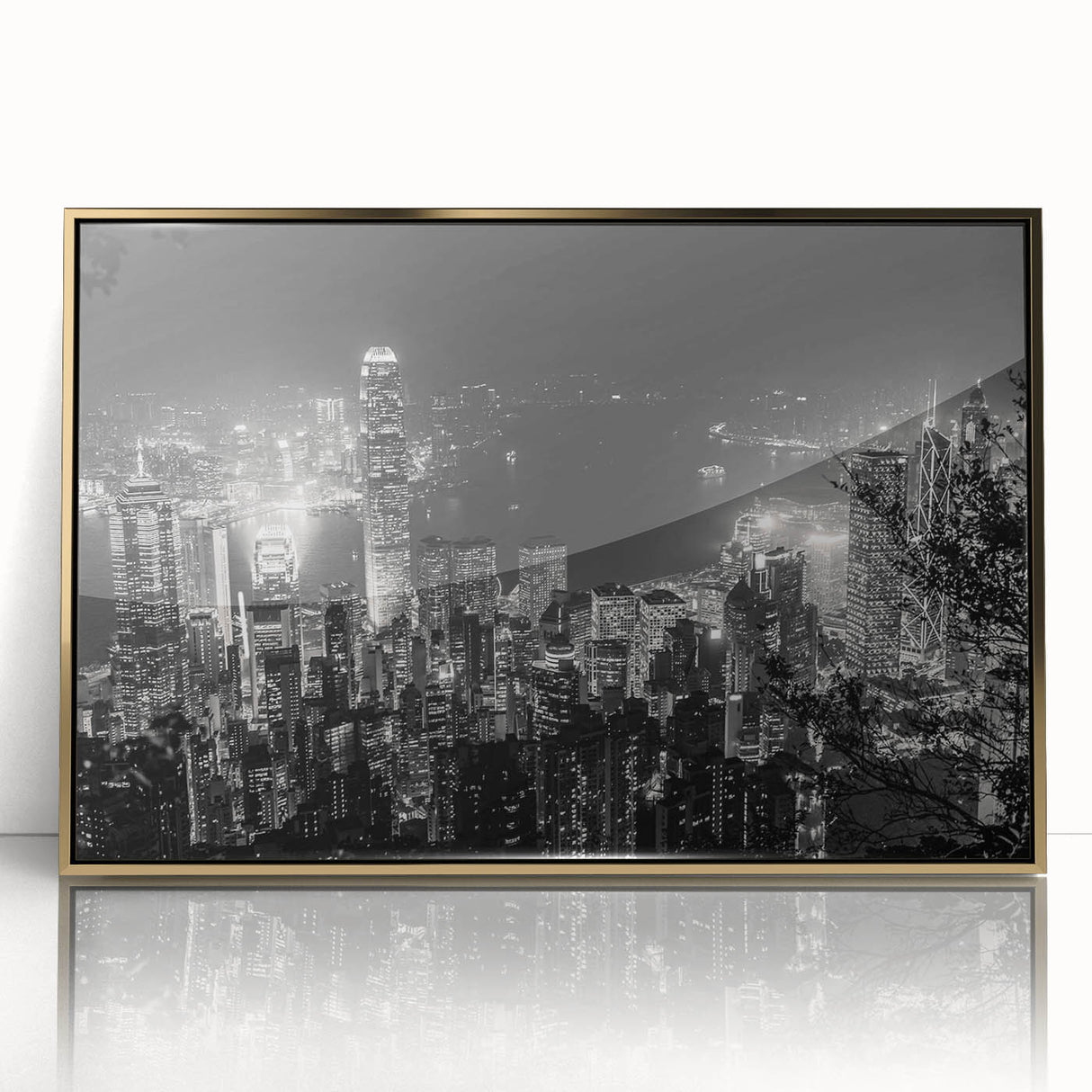 Large art print of a mid-century modernist abstract design in muted earth tones on canvas, suitable for nursery wall decor.