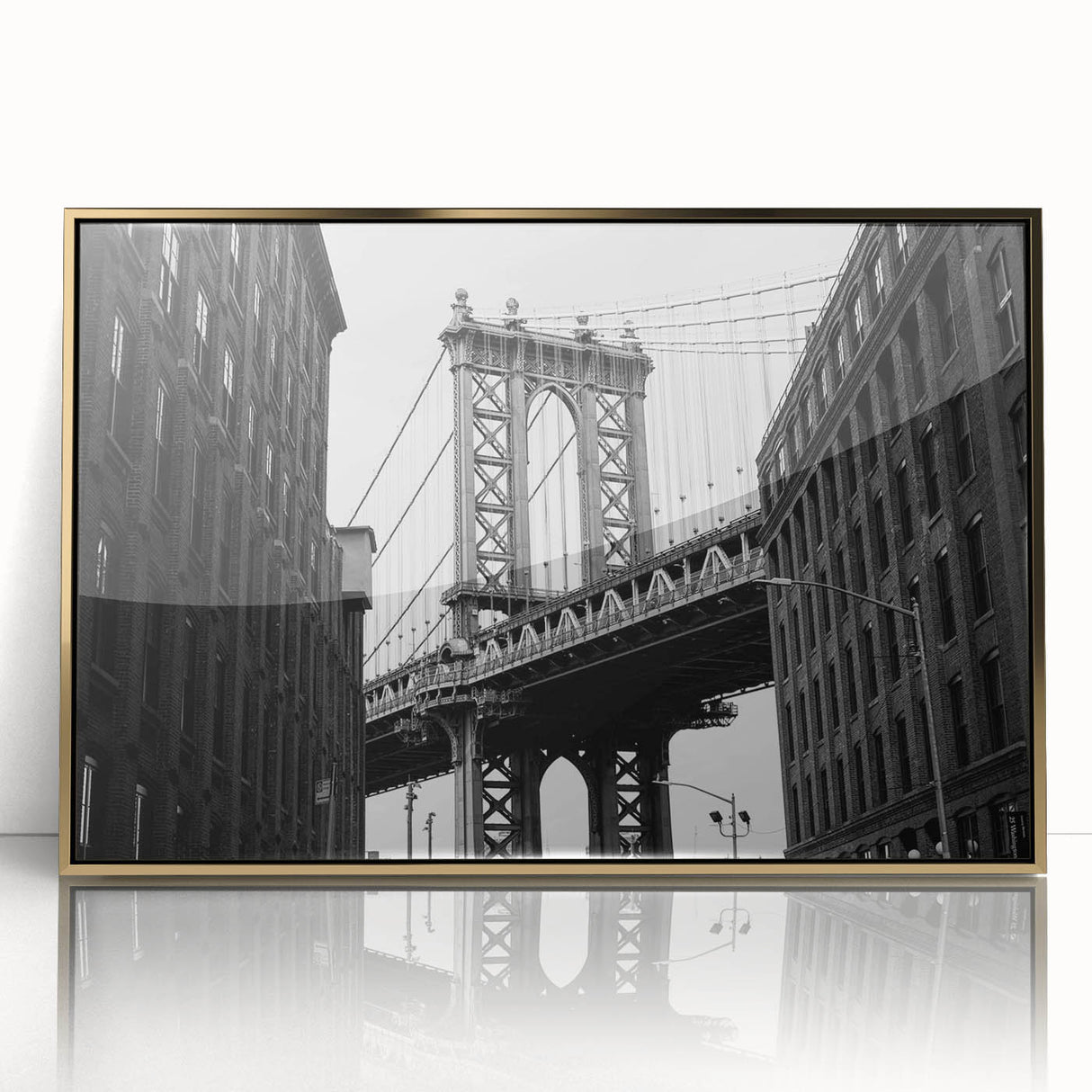 Large art print featuring a mid-century modernist abstract design in muted earth tones on canvas.