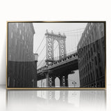 Large art print featuring a mid-century modernist abstract design in muted earth tones on canvas.