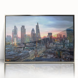 Mid-century modernist art featuring geometric shapes in muted earth tones on a canvas, suitable for nursery wall decor.