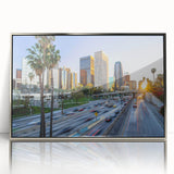 Mid-century modernist art poster featuring geometric shapes in muted earth tones, ideal for nursery wall decor.