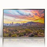 Mid-century modernist art poster featuring geometric shapes in muted earth tones, ideal for nursery wall decor.