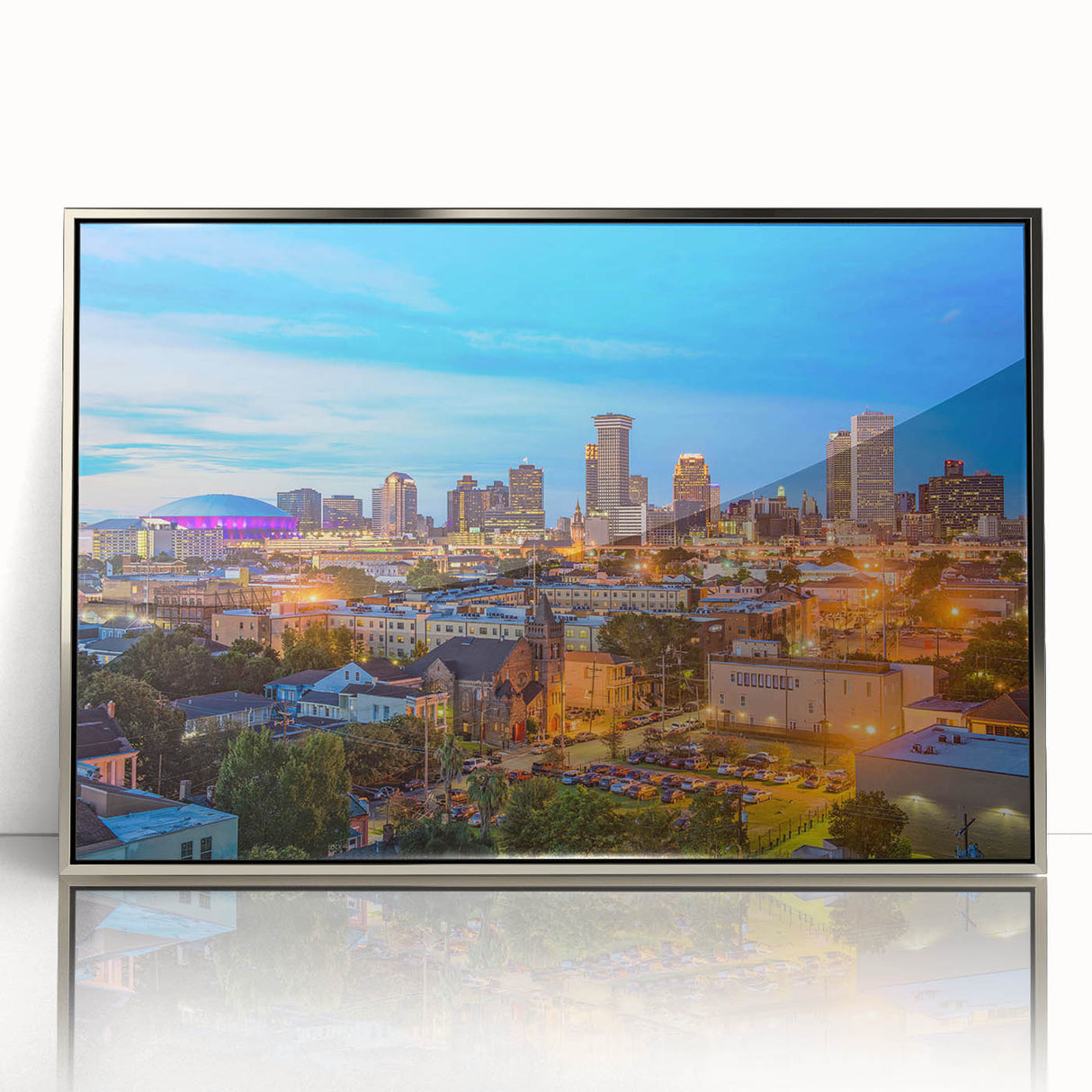 Mid-century modernist art poster featuring geometric shapes in muted pastels, ideal for nursery wall decor.