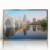 Mid-century modernist art poster featuring geometric shapes in muted earth tones, ideal for nursery wall decor.