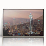 Mid-century modernist art poster featuring geometric shapes in muted pastel colors, ideal for nursery wall art.