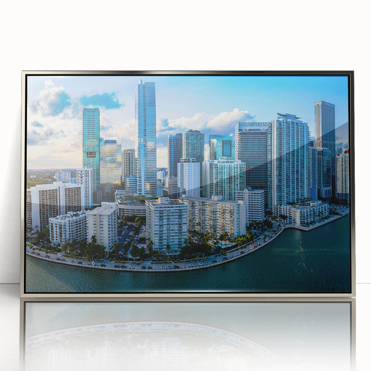 Mid-century modernist art poster featuring geometric shapes in muted tones, ideal for nursery wall decor.