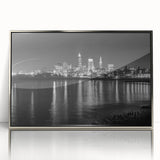 Mid-century modernist art deco poster featuring geometric shapes in muted pastel colors, ideal for nursery wall art.