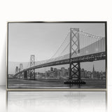 Mid-century modernist art poster featuring geometric shapes in muted colors on canvas, suitable for nursery wall decor.