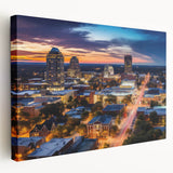 Large abstract canvas with swirling blue and white patterns, ideal for kitchen wall art.