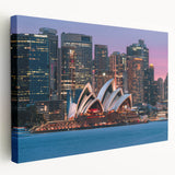 Large abstract canvas art with swirling blue and gray tones, suitable for kitchen wall decor.