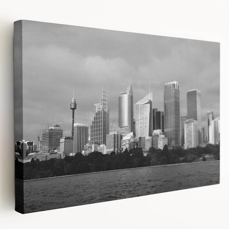 Large abstract kitchen art on canvas showcasing swirling blue and gray tones, ideal for modern kitchen decor.