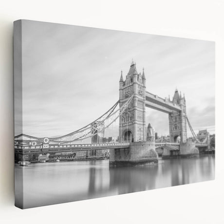 Large abstract canvas art in muted gray and blue tones, ideal for kitchen wall decor.
