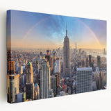 Large abstract canvas with swirls of blue and white, ideal for kitchen wall art.