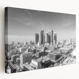 Large abstract canvas featuring swirls of blue and green tones, suitable for kitchen wall decor.