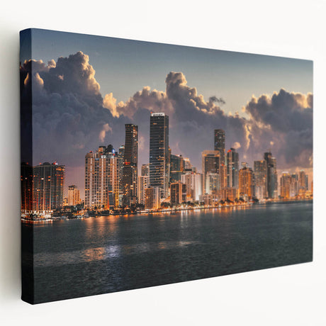 Large abstract canvas art in vibrant orange and blue tones, ideal for kitchen wall decor.