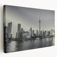 Large abstract canvas art with swirling blue and gray tones, ideal for kitchen wall decor.