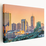 Large abstract acrylic print in vibrant red and orange tones, ideal for kitchen wall art.