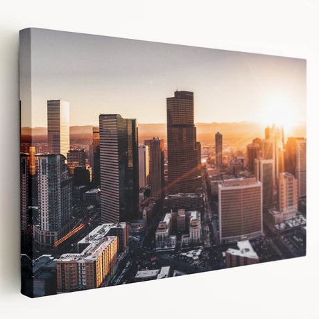Large abstract canvas art in vibrant blue and green hues, ideal for kitchen wall decor.