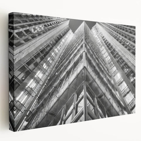 Large abstract canvas art with swirling blue and gray tones, suitable for kitchen wall decor.