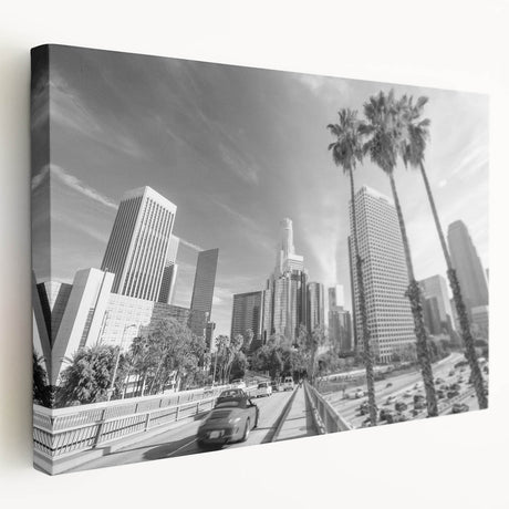 Large abstract acrylic print in muted gray and blue tones, ideal for kitchen wall art.