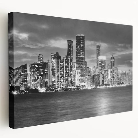 Large abstract canvas art with swirls of blue and white, ideal for kitchen wall decor.