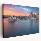 Large abstract canvas art in vibrant red and orange tones, suitable for kitchen wall decor.