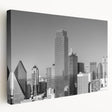 Large abstract canvas art in vibrant blue and green hues, ideal for kitchen wall decor.