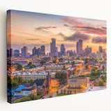 Large abstract canvas art featuring swirling blue and white tones, suitable for kitchen wall decor.