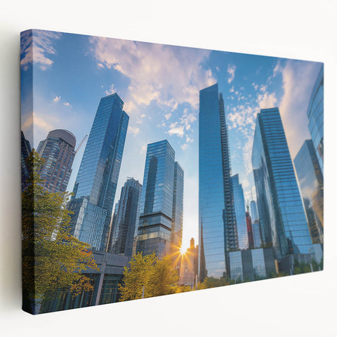 Large abstract canvas with swirls of blue and white, suitable for kitchen wall art.