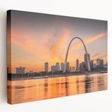 Large abstract cityscape in muted gray and blue tones on canvas, suitable for kitchen wall art.