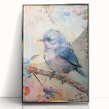 Framed acrylic artwork featuring a sleek silver design, showcasing a modern aesthetic with a polished front view, perfect for contemporary home decor.